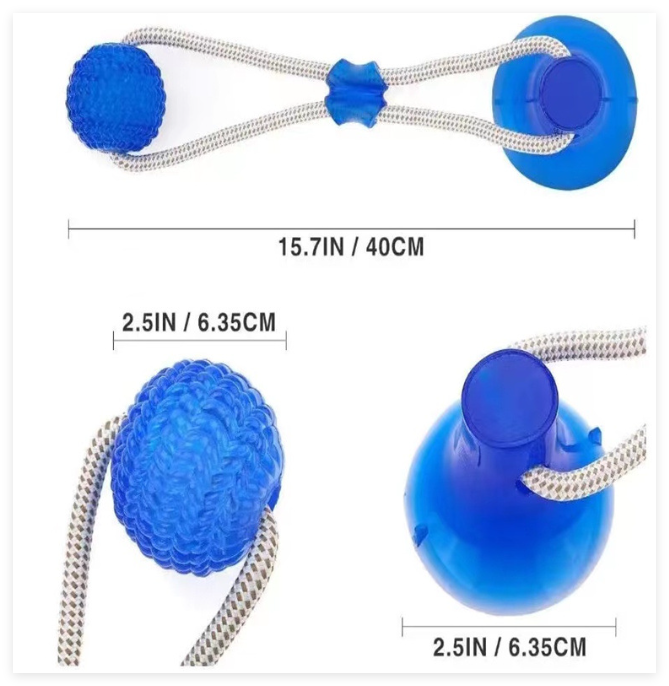 Interactive Dog Rope Ball Toy for Aggressive Chewers – Bite-Resistant Outdoor Tug & Teething Toy