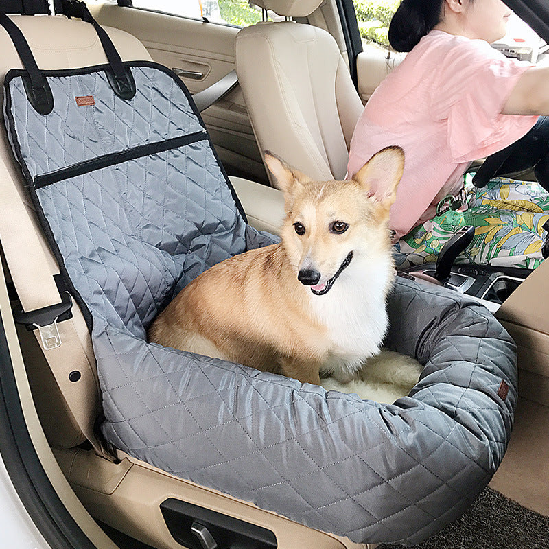 Multifunctional Pet Car Bed - Dog Car Seat with Thick Cushion, Portable Travel Dog Bed Booster Seat for Car SUV Truck