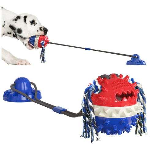 Interactive Dog Rope Ball Toy for Aggressive Chewers – Bite-Resistant Outdoor Tug & Teething Toy