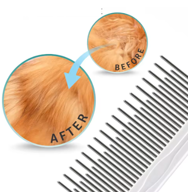 Pet Grooming Brush for Dogs & Cats – Removes Loose Fur & Tangles