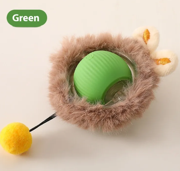 PurrPlay Self-Rolling Cat Toy Ball | Interactive Automatic Cat Exercise Toy