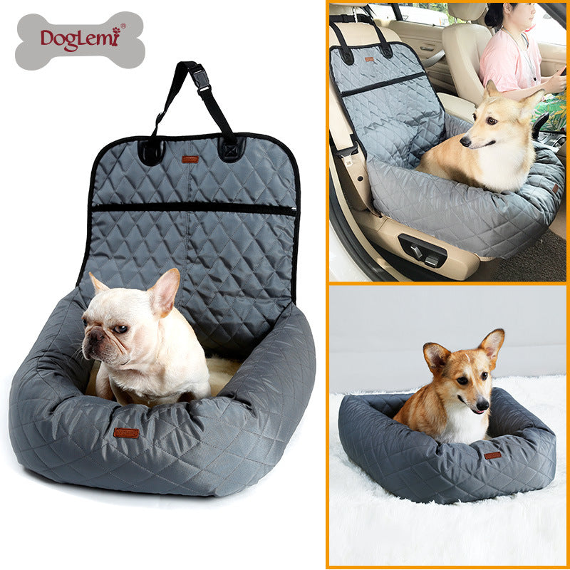 Multifunctional Pet Car Bed - Dog Car Seat with Thick Cushion, Portable Travel Dog Bed Booster Seat for Car SUV Truck