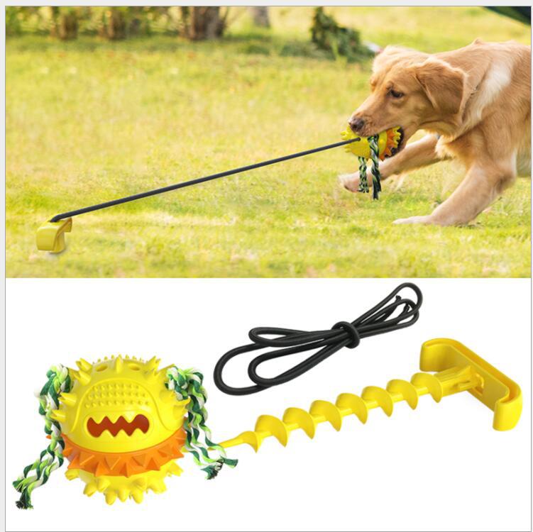 Interactive Dog Rope Ball Toy for Aggressive Chewers – Bite-Resistant Outdoor Tug & Teething Toy