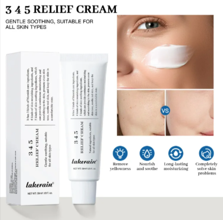 Lakerain Relief Cream Daily Hydration Facial Cream Lakerain 1.7 OZ