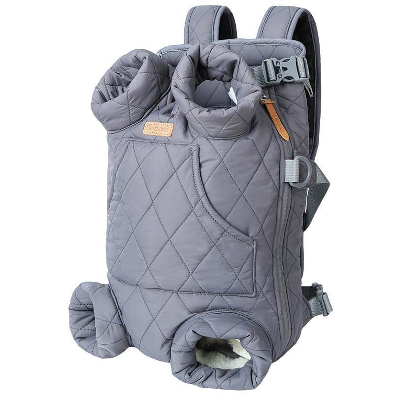 Winter Thickened Pet Chest Backpack Carrier – Front Dog & Cat Carrier, Hands-Free Travel Bag, Warm & Comfortable Pet Sling for Small & Medium Pets