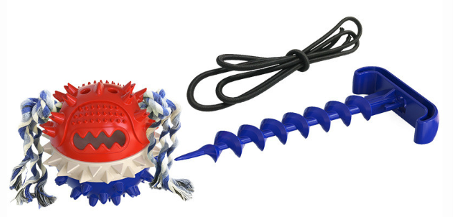 Interactive Dog Rope Ball Toy for Aggressive Chewers – Bite-Resistant Outdoor Tug & Teething Toy