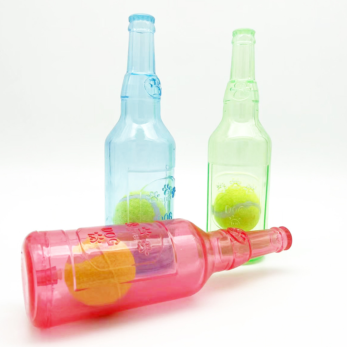 Interactive Tennis Ball Bottle Toy for Dogs