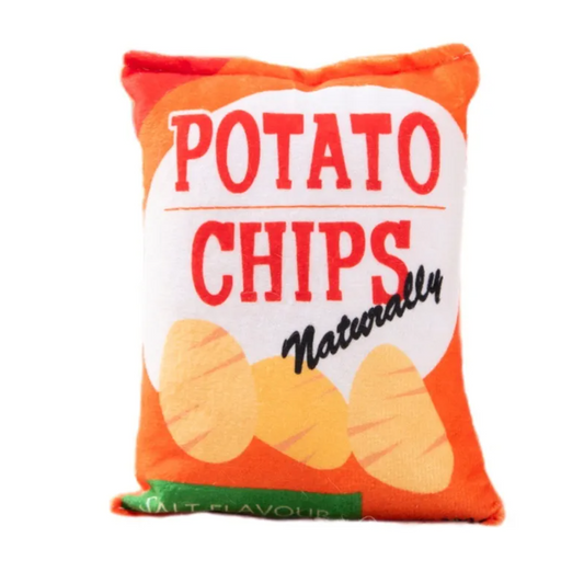 Plush Potato Chips Squeaky Toy for Dogs