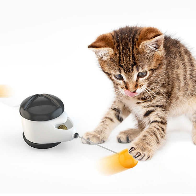 Interactive Wobble Cat Toy with Treat Dispenser | Puzzle Feeder & Slow Feeding Toy