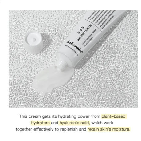 Lakerain Relief Cream Daily Hydration Facial Cream Lakerain 1.7 OZ