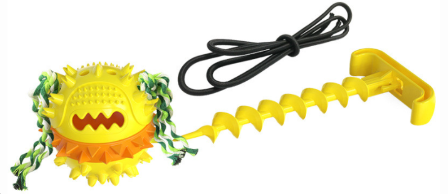 Interactive Dog Rope Ball Toy for Aggressive Chewers – Bite-Resistant Outdoor Tug & Teething Toy