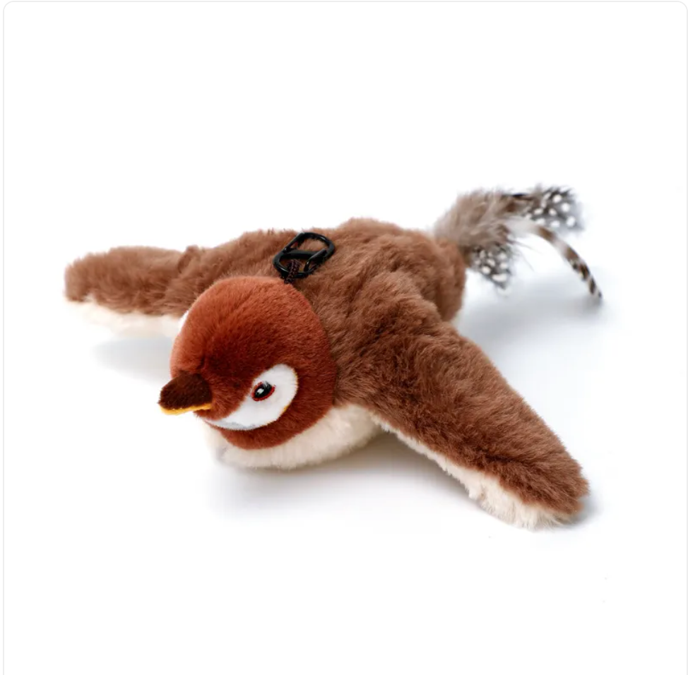 Interactive Plush Pet Toy – Flapping Bird & Jumping Fish
