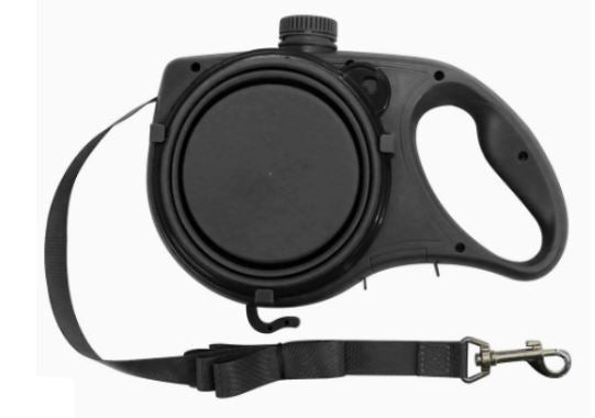 Automatic Retractable Dog Leash with Collapsible Bowl | Tangle-Free Pet Walking Lead