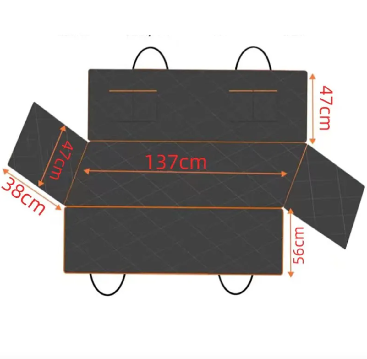 Waterproof Dog Car Seat Cover | Oxford Cloth Rear Seat Protector for Pets